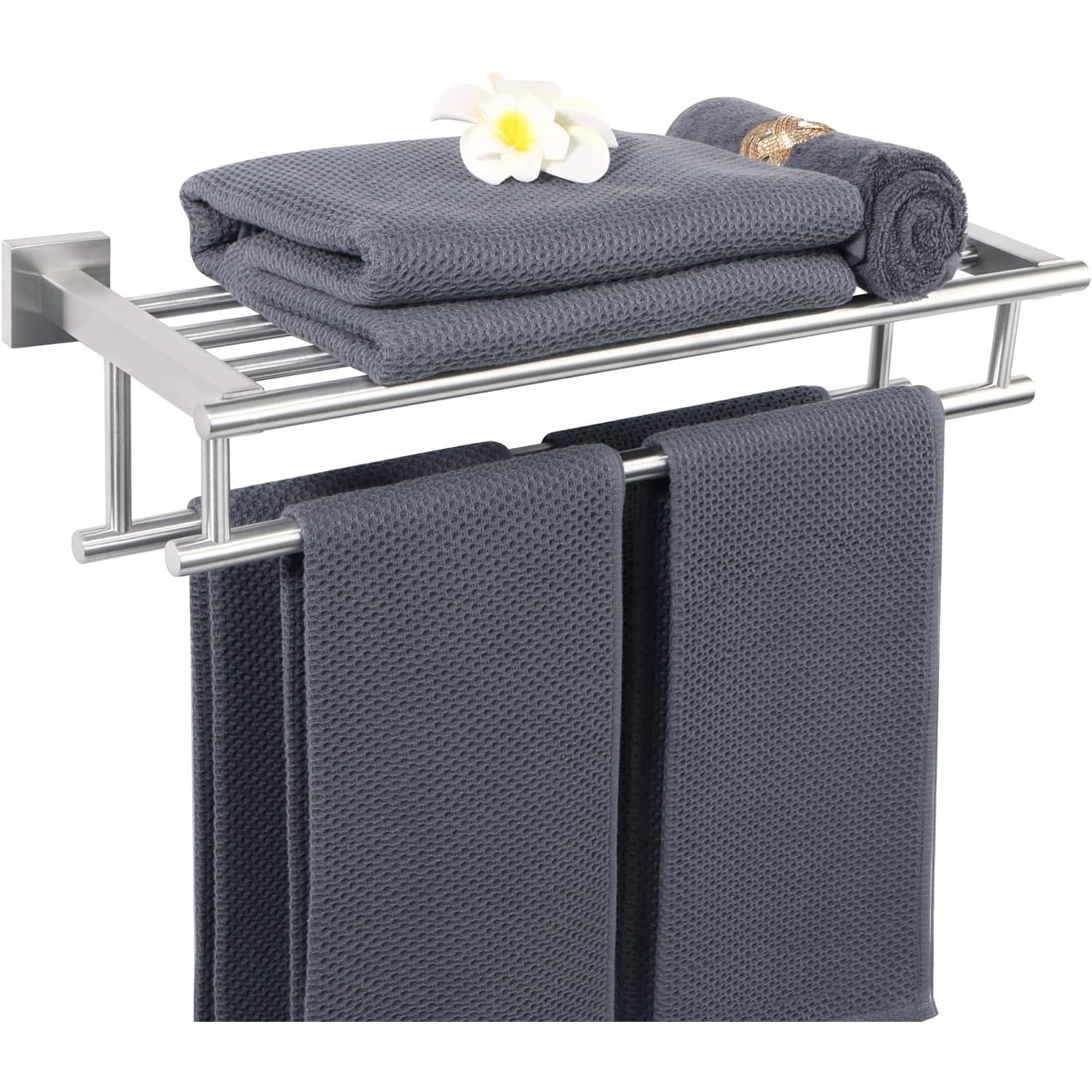 Towel Rack with Double Towel Bars 16 Inch Bed Bath Beyond