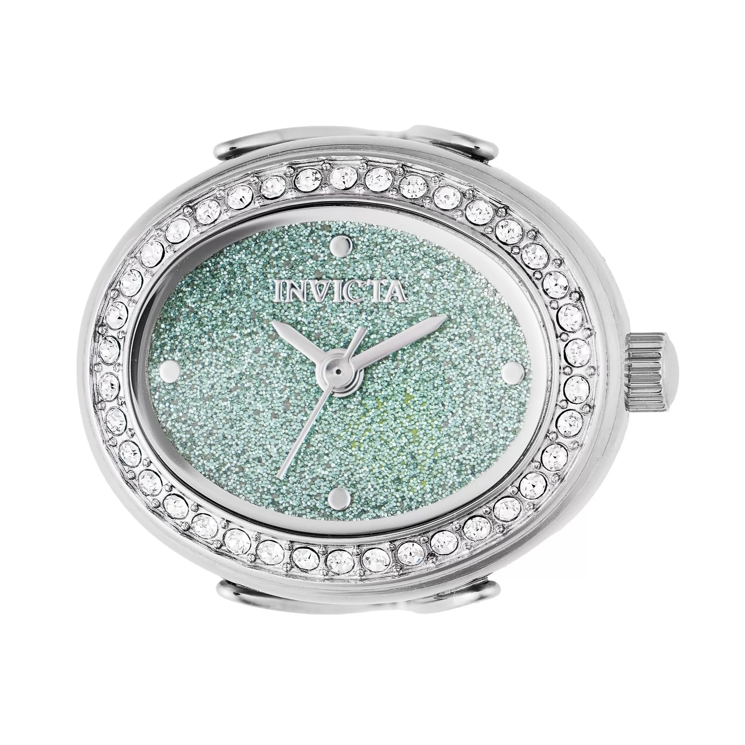 Invicta Women's 49597 Mini Quartz 2 Hand Green Dial Ring Watch