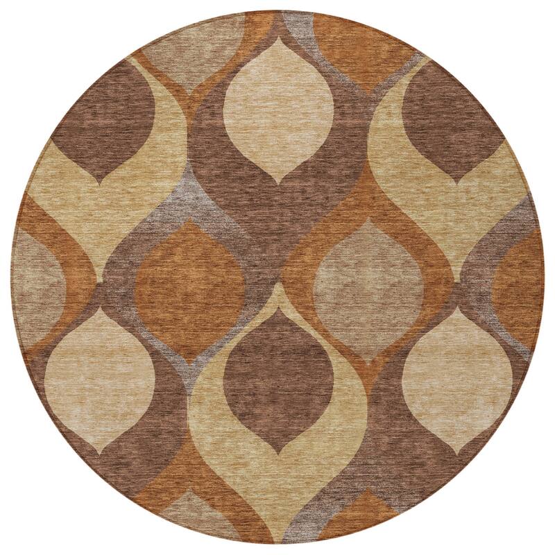 HomeRoots Ogee Transitional Rectangle Outdoor Rug