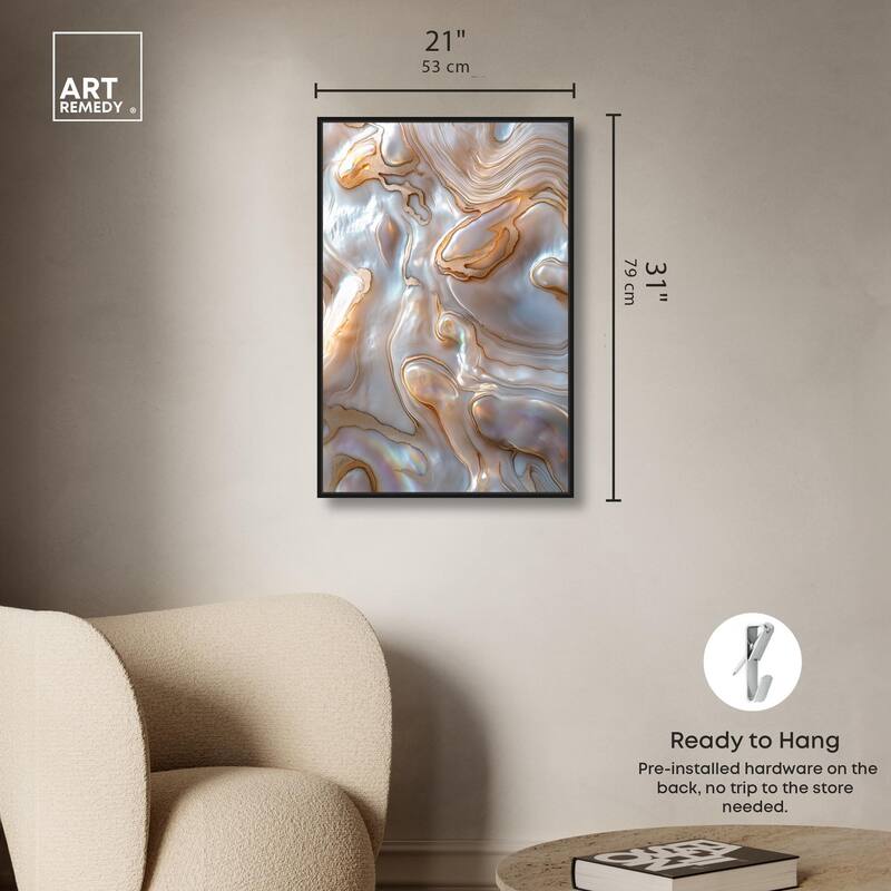 Fluid Preciousness I Canvas by Art Remedy