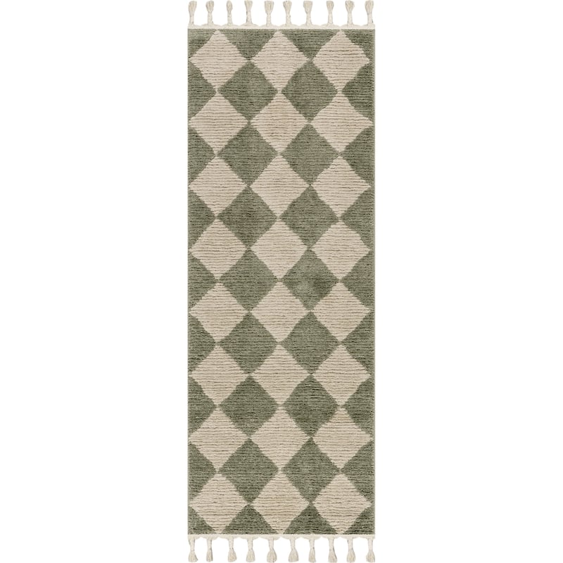 Nuloom Marissa High/Low Diamond Tassel Area Rug