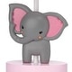 preview thumbnail 2 of 2, Bedtime Originals Twinkle Toes Pink/Gray Elephant with Monkey Nursery Lamp with Shade & Bulb