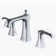 preview thumbnail 18 of 29, Karran Woodburn Widespread Three-Hole 2-Handle Bathroom Faucet with Matching Pop-Up Drain