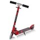 preview thumbnail 1 of 6, Folding Aluminum LED Light Up Wheels Kids Kick Scooter - 28" x 4" x 25" Red
