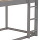 preview thumbnail 8 of 12, Twin over Twin Low Bunk Bed, Grey - House-Shaped Frame for Imagination, Safe Design, Durable Pine Wood & MDF Construction