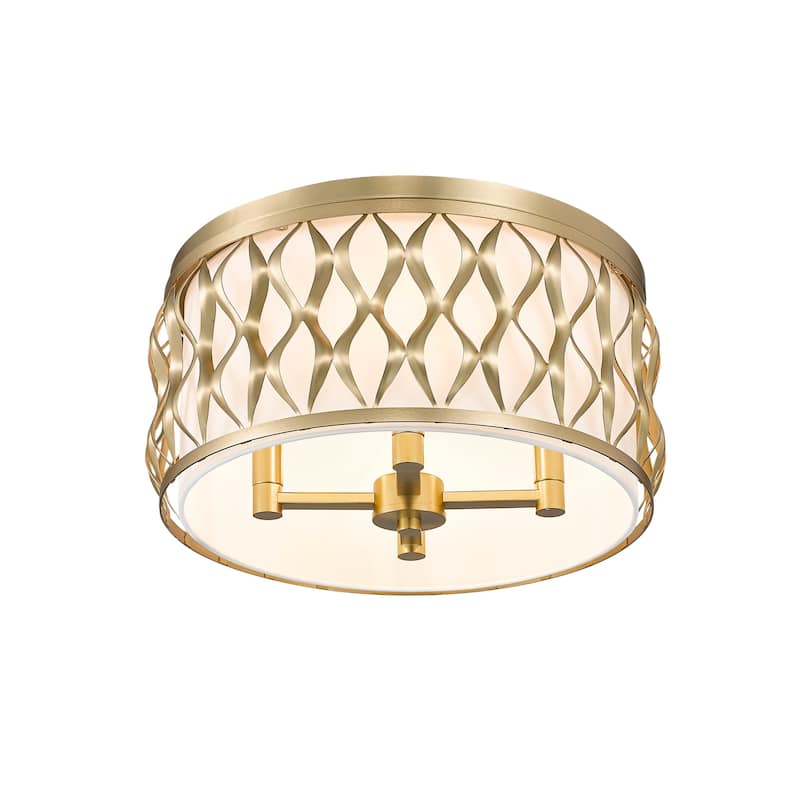 Z-Lite 1948F16 Harden 4 Light 17" Wide Flush Mount Drum Ceiling