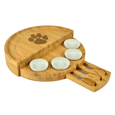 NCAA Clemson Tigers Bamboo Cheese & Charcuterie Board