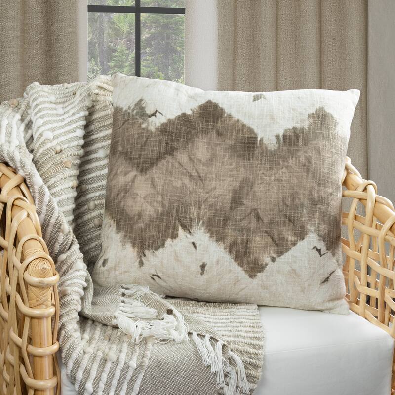 Indigo Road by Egypt Sherrod Damara Slub Stripe Tasseled Cotton Blend 1-Piece Throw