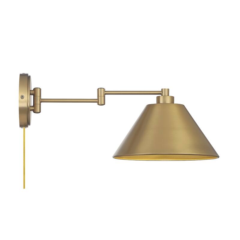 Meridian M90086 8" Tall Hardwired or Plug-In Wall Sconce