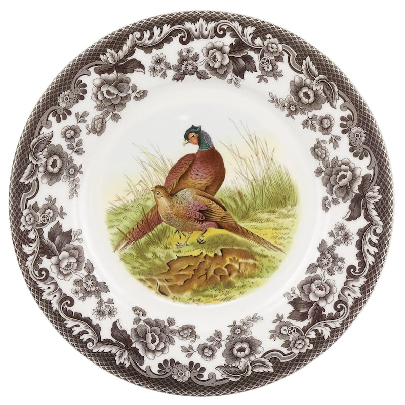 Spode Woodland Luncheon Duck Motif Plate - 9 Inch - Pheasant