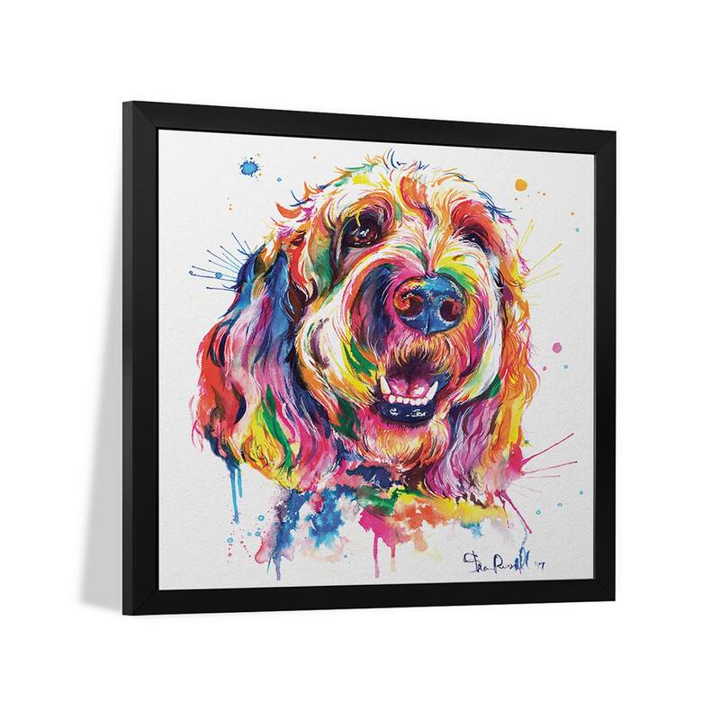 Goldendoodle Premium Framed Poster by Weekday Best
