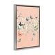 preview thumbnail 21 of 26, Stupell Blush Butterflies over Pink Framed Floater Canvas Wall Art Design By Petal Prints Design