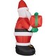 preview thumbnail 16 of 14, Fraser Hill Farm 10-Ft. Tall Santa Claus Holding a Gift, Blow Up Inflatable with Lights and Storage Bag