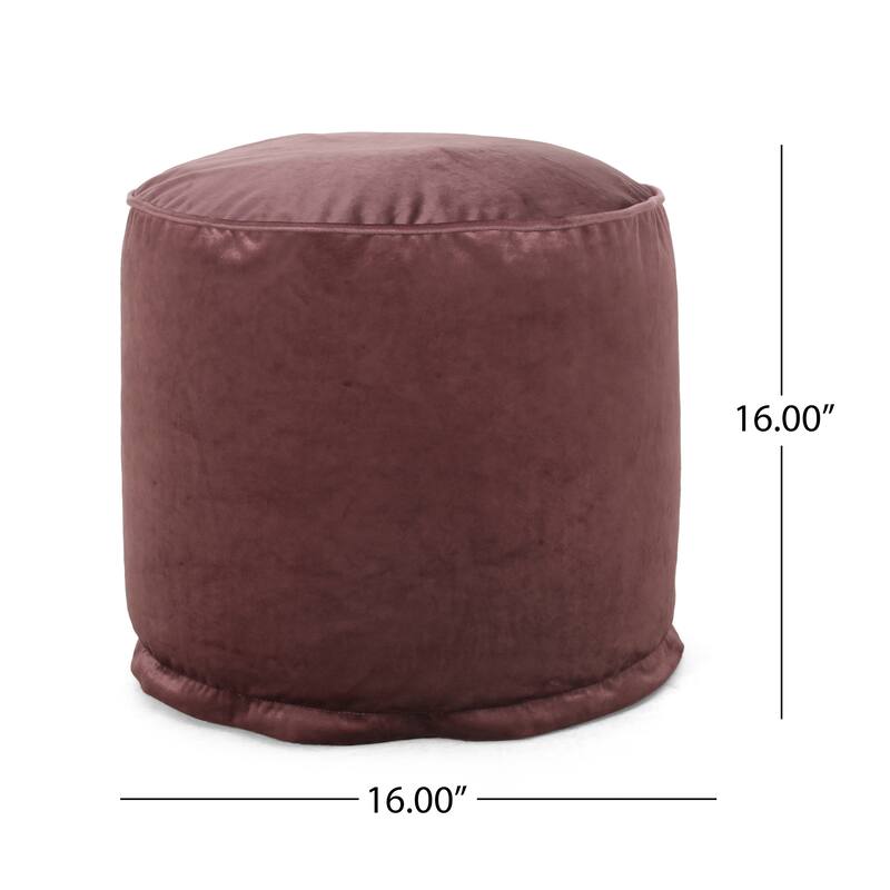 Shimon Cylinder Pouf,Comfortable choice, multiple functions, classic design, and cozy corners Blush - Pink