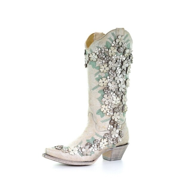 womens floral boots