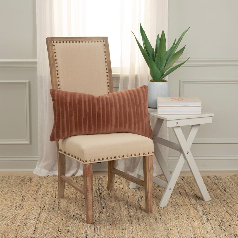 Rizzy Home Transitional Poly Filled Decorative Pillow 14"x26"