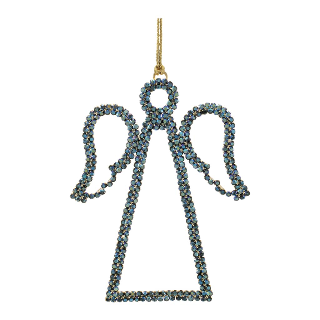 Angel Ornament Set of 4 - 5.25"H Iron & Acrylic