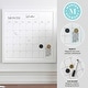 preview thumbnail 16 of 34, Martha Stewart Dry Erase Magnetic Monthly Calendar and with Woodgrain Frame