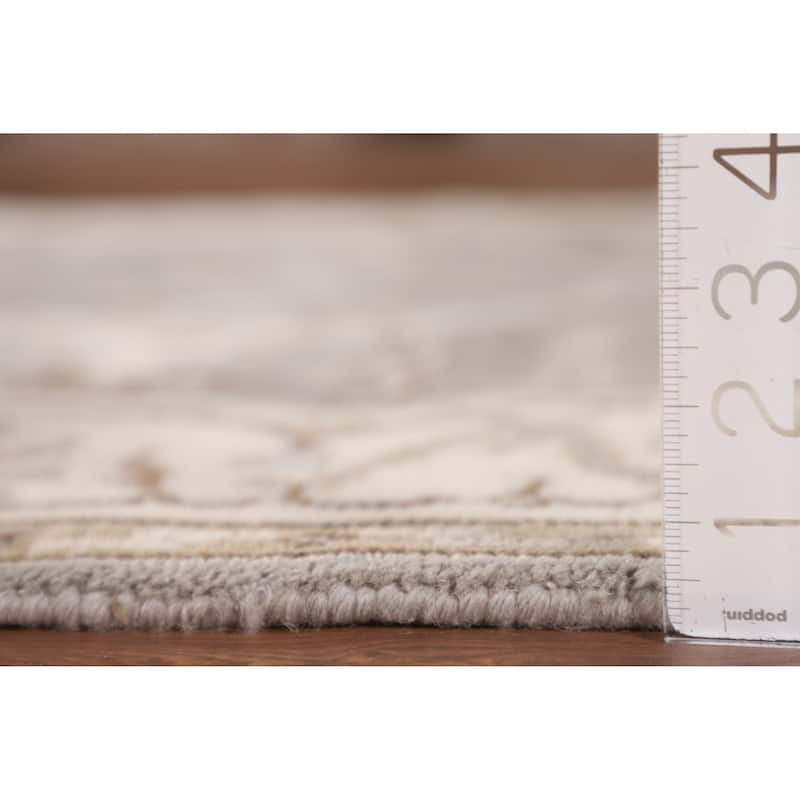Transitional Oushak Oriental Area Rug Hand-Knotted Wool Carpet - 3'11"x 5'10"