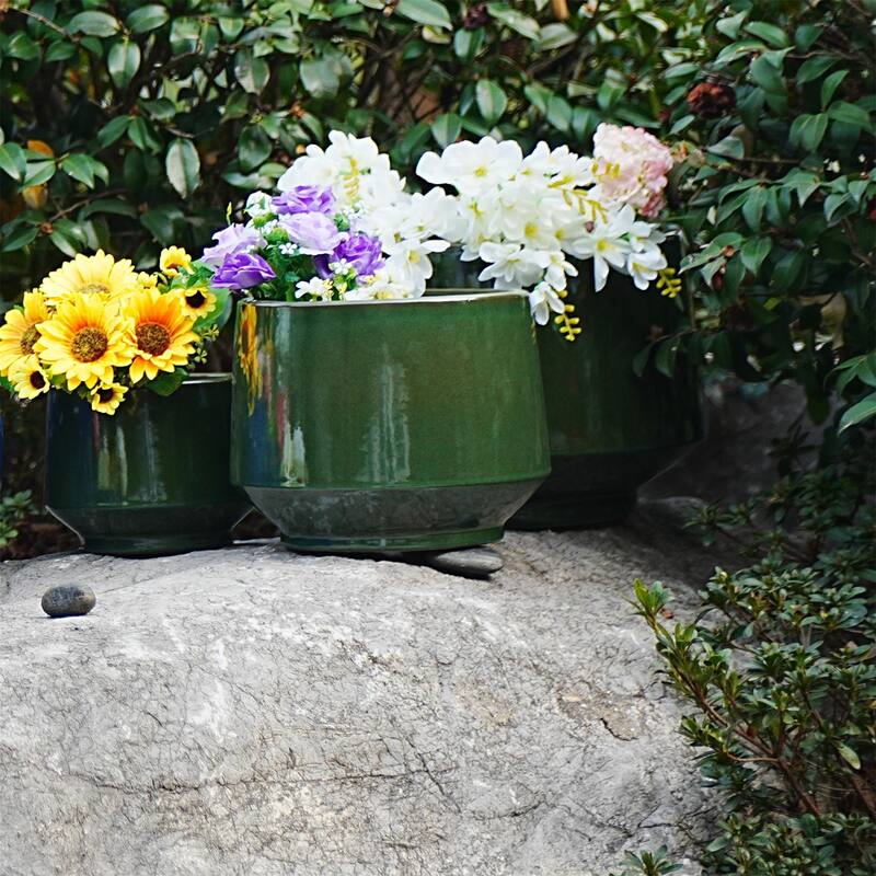 Modern Ceramic Flowerpot (Set of 3)