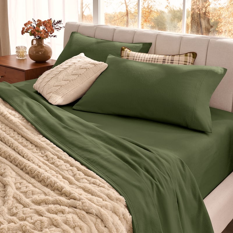 Bare Home Organic Cotton Flannel Sheet Set