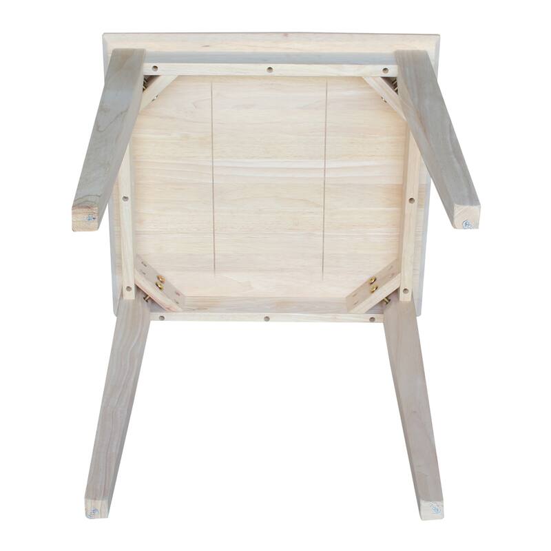 Solid Parawood Rectangular Shaker Tall End Table