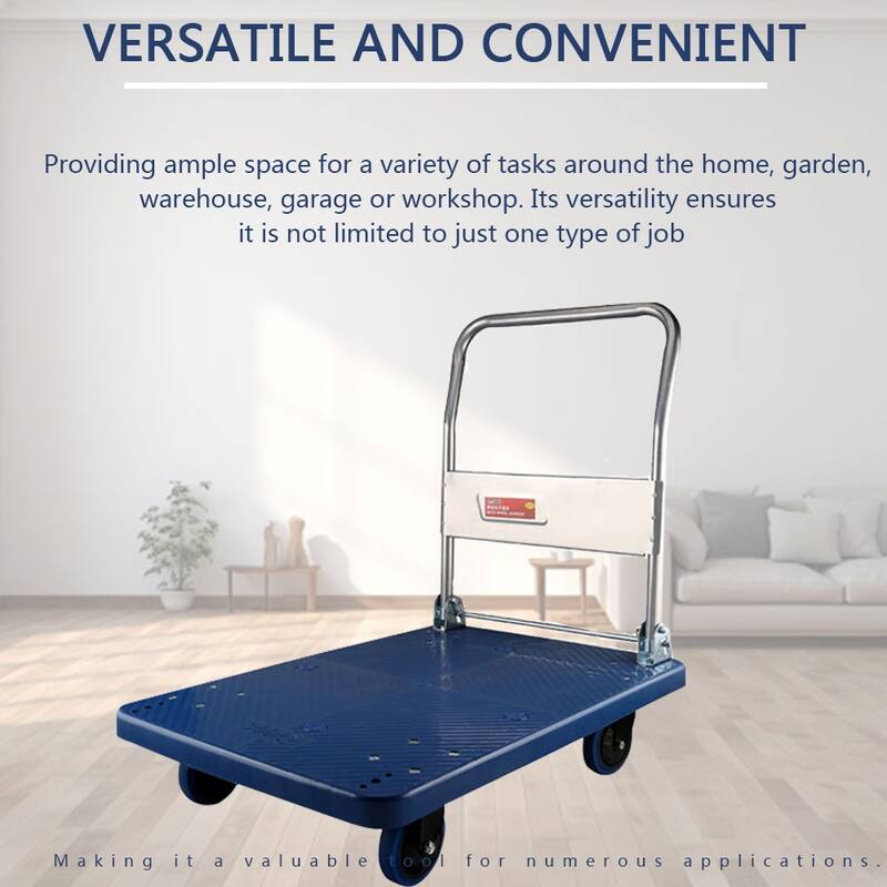 Heavy Duty Flatbed Cart with 661 lb Capacity,Foldable Hand Truck