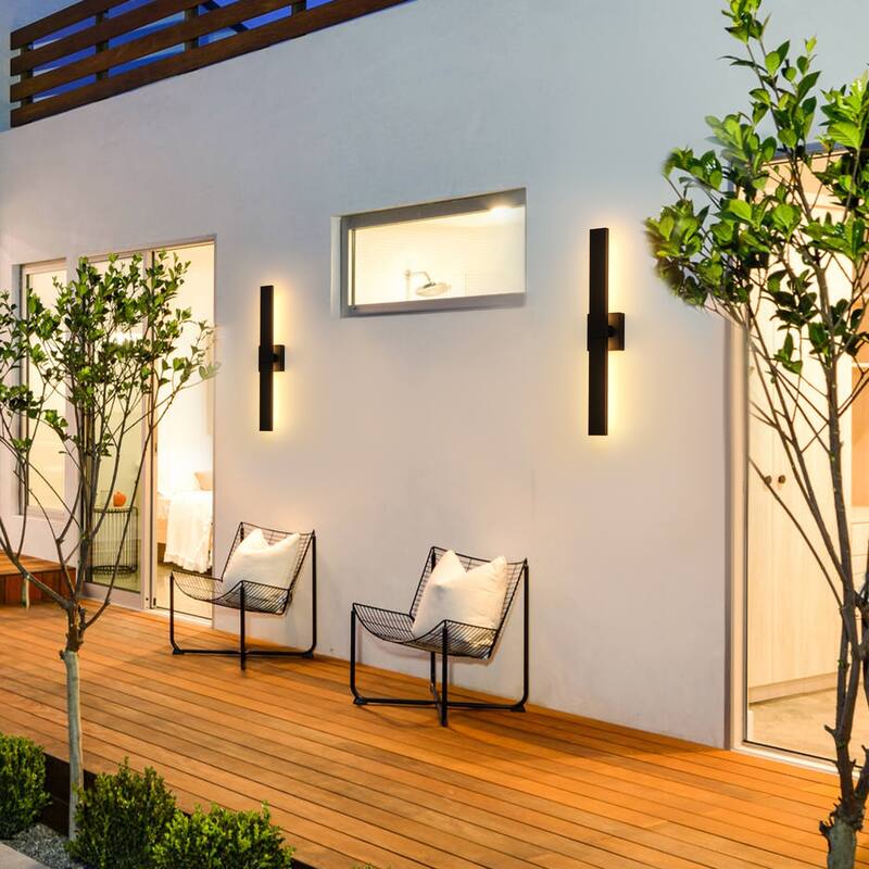 27" H Outdoor Linear Integrated LED Wall Sconce - H27.2" x W4.5"