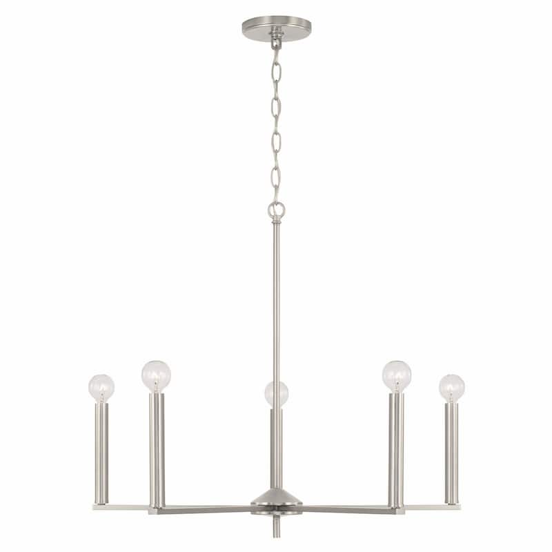 Portman 5-light Hanging Chandelier - Brushed Nickel