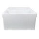 preview thumbnail 8 of 12, Highpoint Collection Fireclay 33-inch Double Bowl Fireclay Farmsink