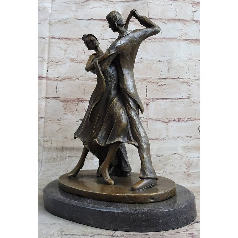 Signed Original Aldo Vitaleh Tango Dance A Tribute To Degas Bronze Sculpture Art
