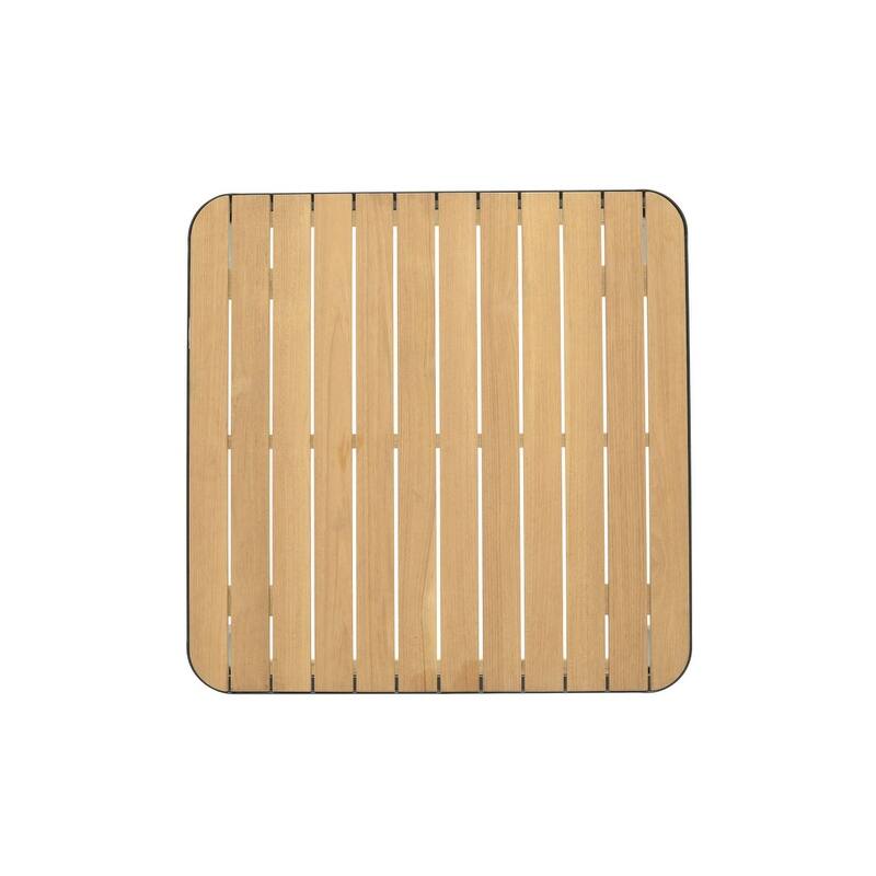 Amazonia Portalew 3pc FSC Teak and Aluminum Outdoor Patio Seating Set