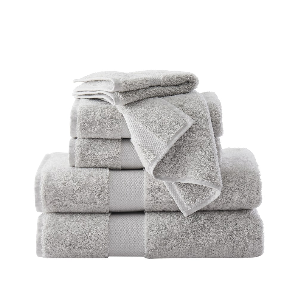 Brooklyn Loom Solid Turkish Cotton 6 Piece Towel Set