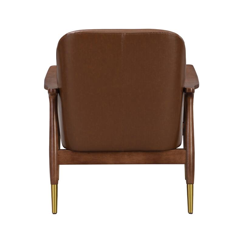 Amber Faux Leather Modern Lounge Chair by Christopher Knight Home