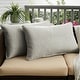preview thumbnail 11 of 18, Sunbrella Canvas Granite Corded Indoor/Outdoor Pillows Set 12 in x 18 in