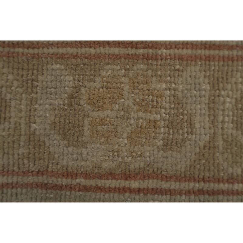Hand Knotted Oriental 100% Wool Carpet Traditional All-Over Beige & Ivories Ziegler Area Rug - 12' 2'' X 8' 10''