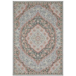 Calla Area Rugs Vista Home Calla Traditional Oriental Indoor/Outdoor Area Rug - Bed ...