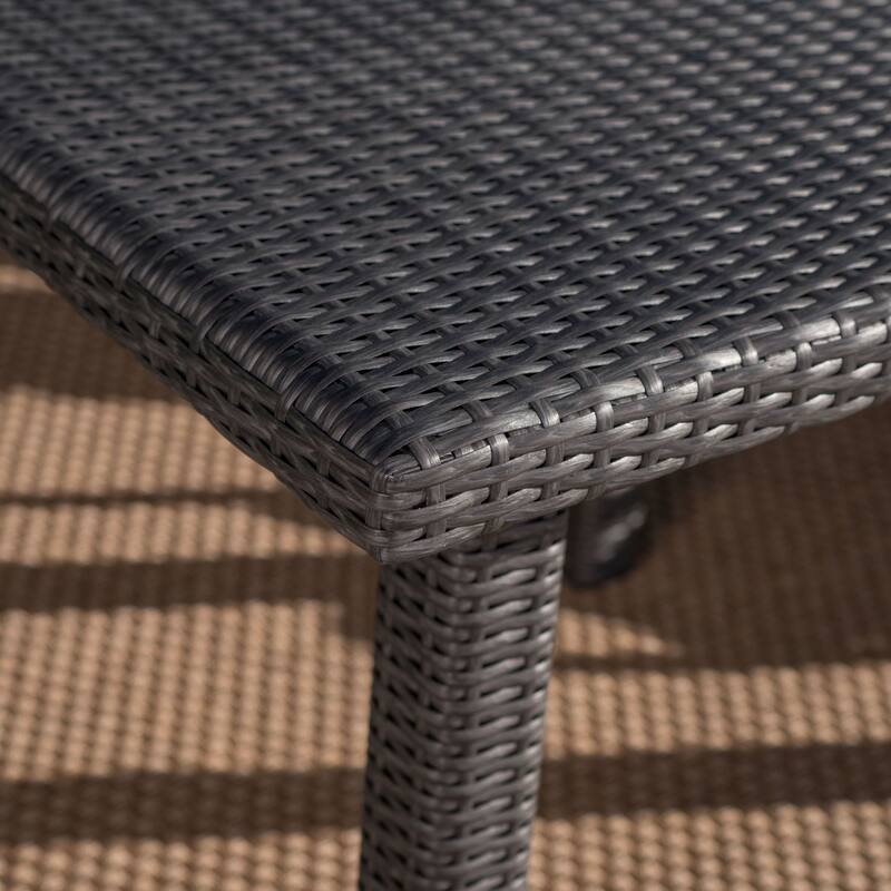 Fiona Outdoor 64-inch Square Wicker Dining Table by Christopher Knight Home - 64.00"L x 64.00"W x 30.00"H