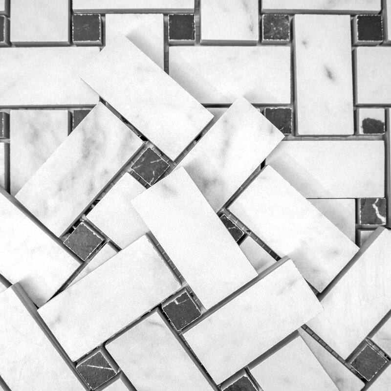 Regalia 12x12 in. Matte Gres Porcelain Basketweave Mosaic Wall and Floor Tile (5.82 sq ft/case, 6-Pack)