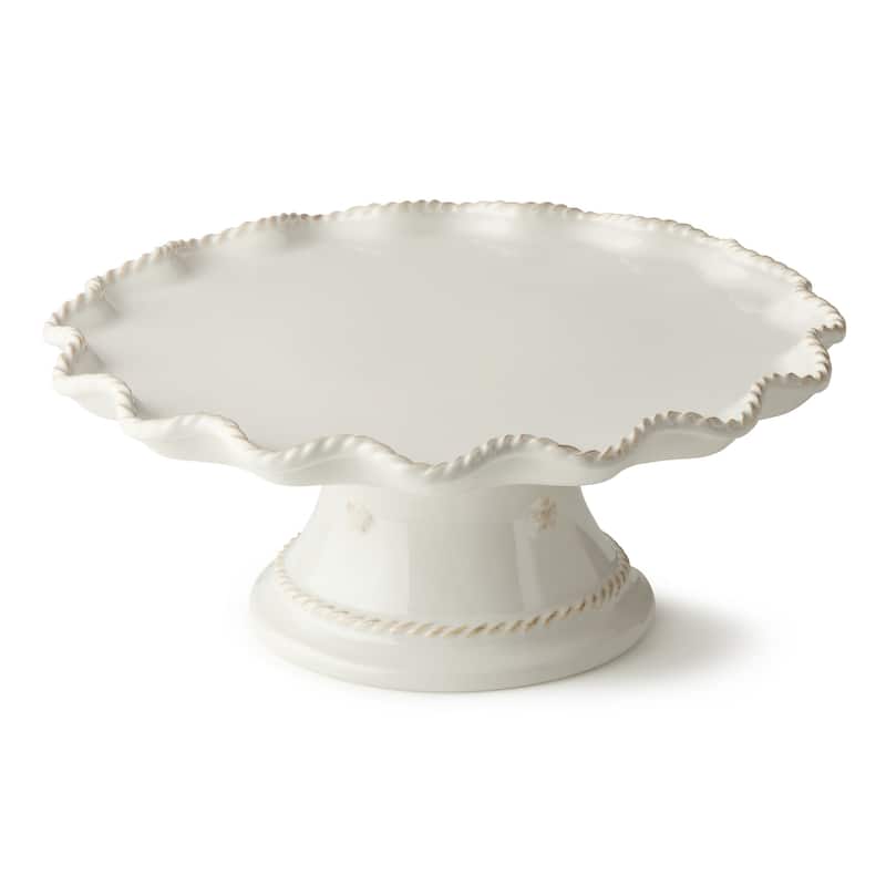 Certified International Heritage Footed Cake Plate 11.5" x 4.75" - 11.5'' W x 11.5'' D x 4.75'' H