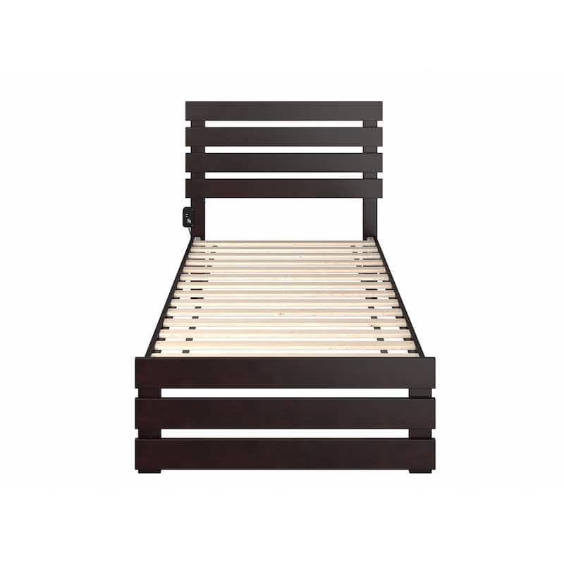 Oxford Twin Extra Long Bed with Footboard in Espresso