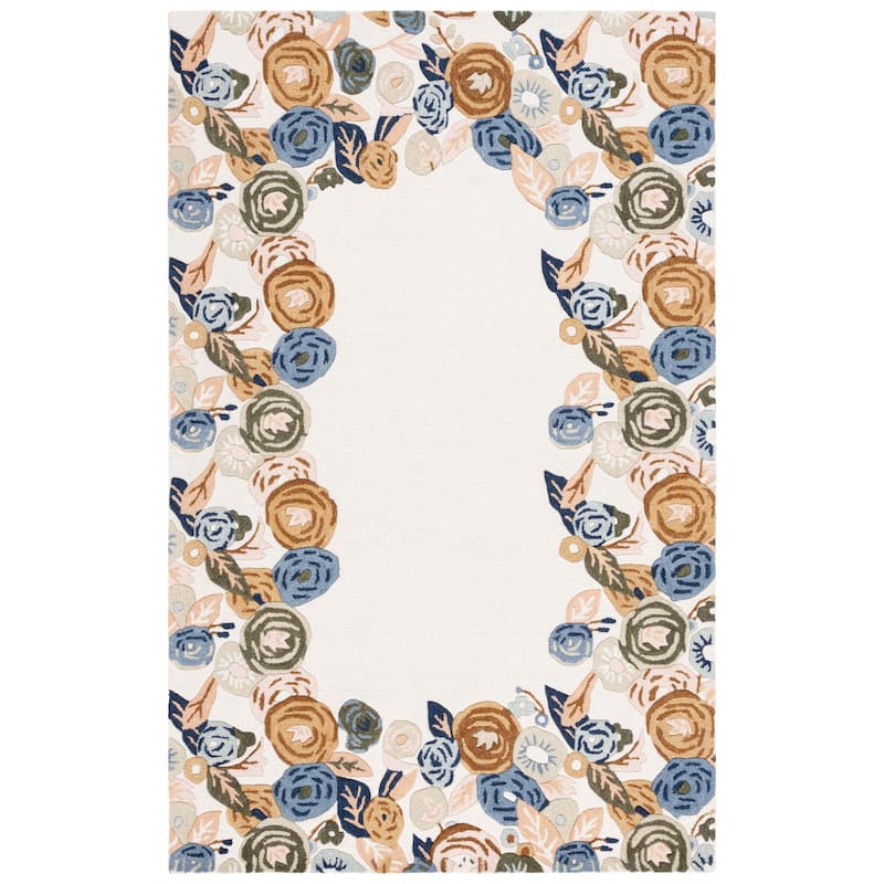 SAFAVIEH Handmade Chelsea Pietie French Country Floral Wool Rug
