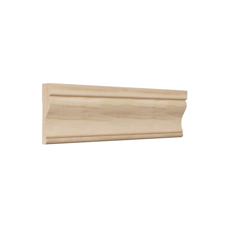 WM350 11/16-in D x 3-1/2-in W x 96-in L Americraft Solid Hardwood Stain Grade Flagler Casing Moulding