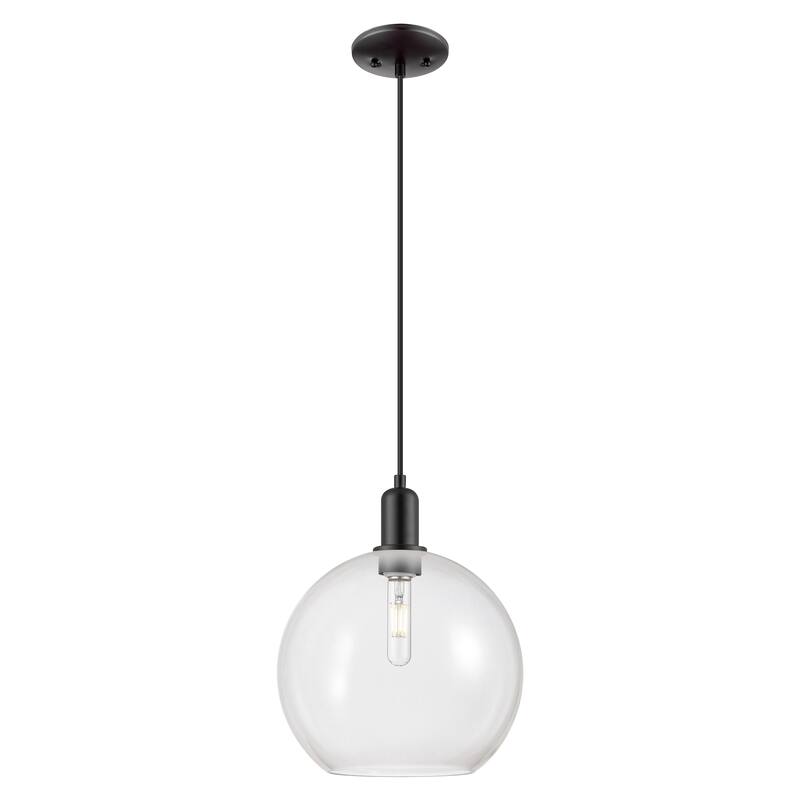 Innovations Lighting Endless Possibilities Arcadia - Athens - 1 Light 12" Cord Hung Mini Pendant - Clear/Matte Black