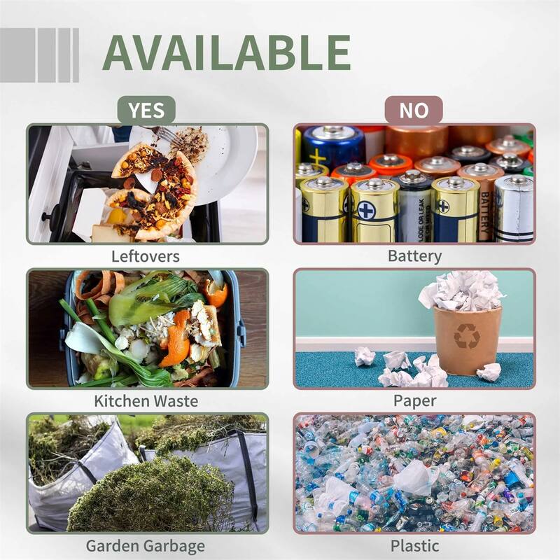 42.3 Gallon Dual-Chamber Rotating Compost Bin Outdoor Garden Tumbler with Ventilation Durable Steel and PP Light Gray