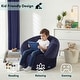 preview thumbnail 16 of 26, Heritage Kids Pod Curved Back Kids Bean Bag Chair