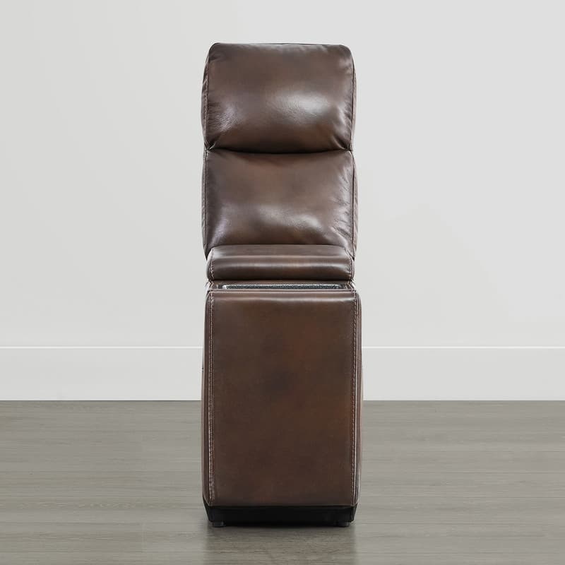 Spruce & Spring Hadlee Genuine leather Reclining Sofa with Multi-Function Console.