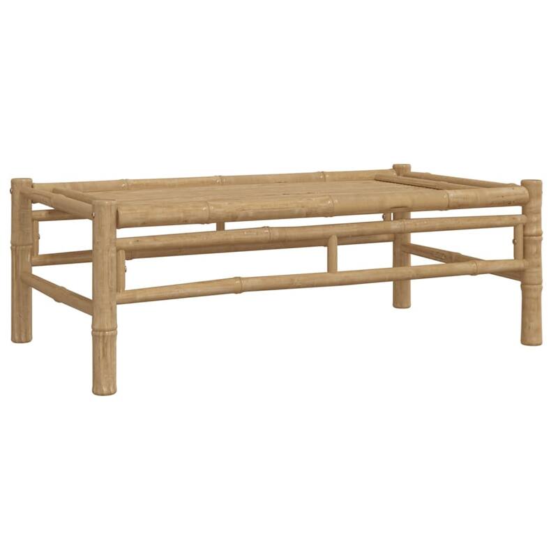 vidaXL 3/4/5 Piece Patio Lounge Set with Dark Gray Cushions Bamboo - 39.4" x 21.7" x 13"