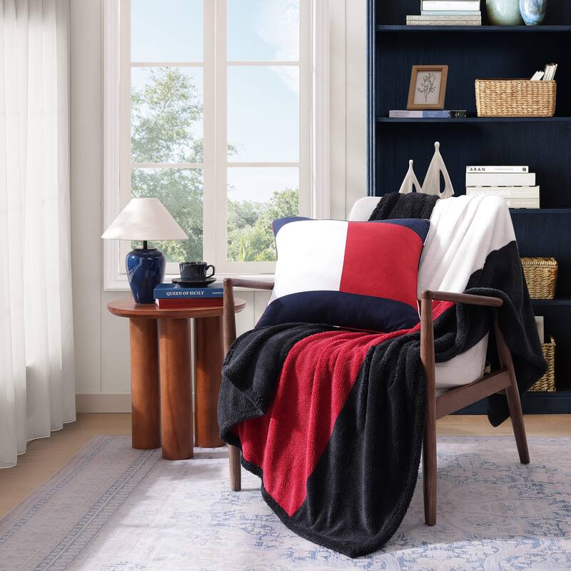 Tommy Hilfiger Iconic Reversible Throw Blanket
