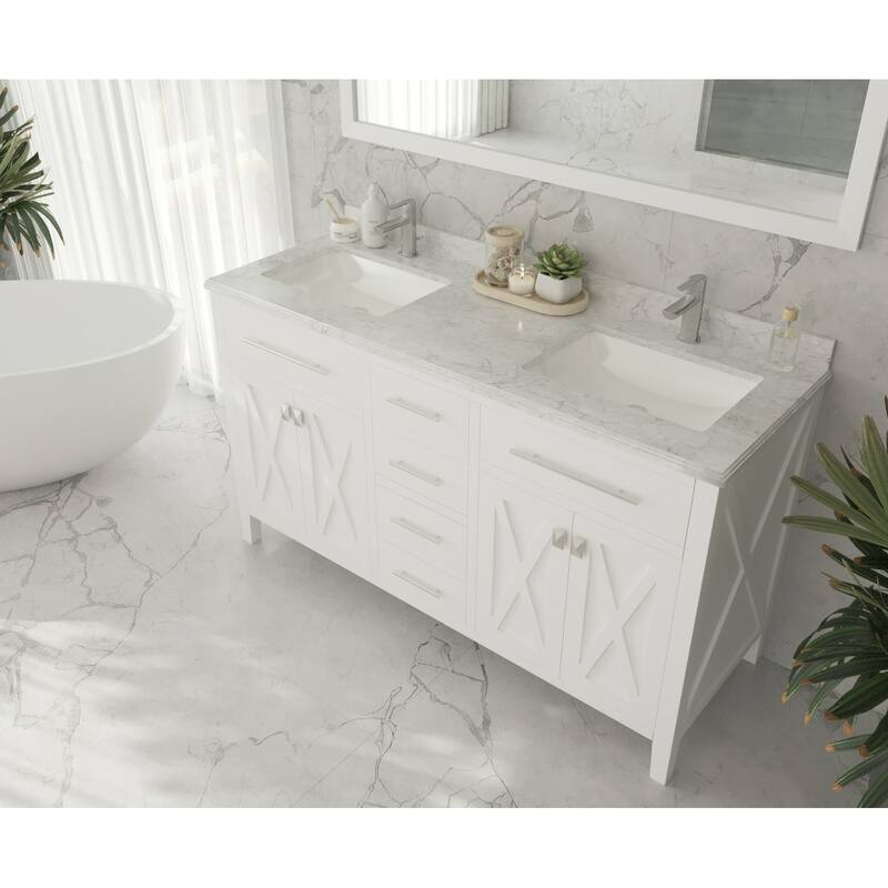 Miseno MV-60-313YG319 Wimbledon 60" Free Standing Double Basin Vanity